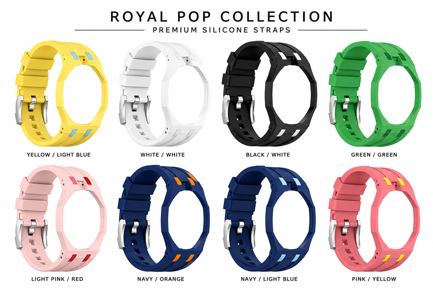 AP x Swatch Royalpop rubber strap & adapter bundle - Several colors