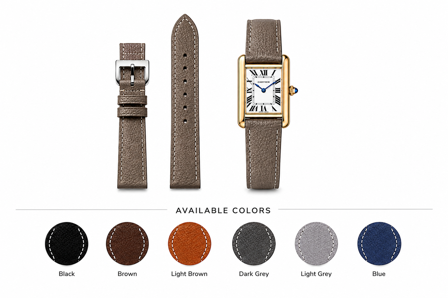 Cartier Tank Vegan Leather Watch Strap