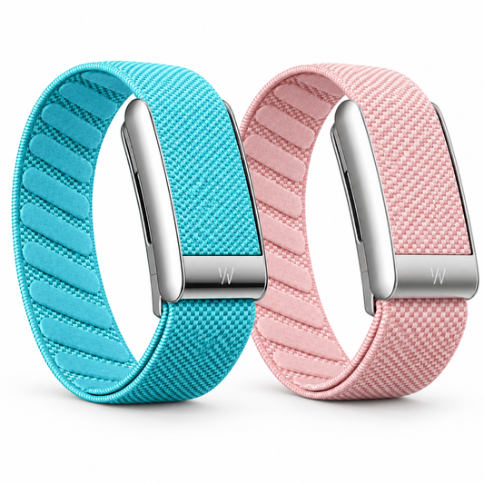 Turquoise / Baby Pink Woven Strap Compatible with WHOOP 5.0 & WHOOP 5.0 MG