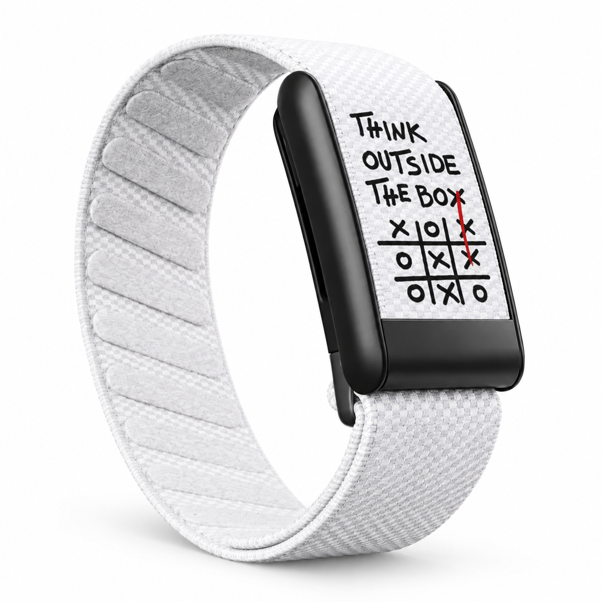 Think Outside the Box Nylon Strap for WHOOP 5.0 & WHOOP MG – White