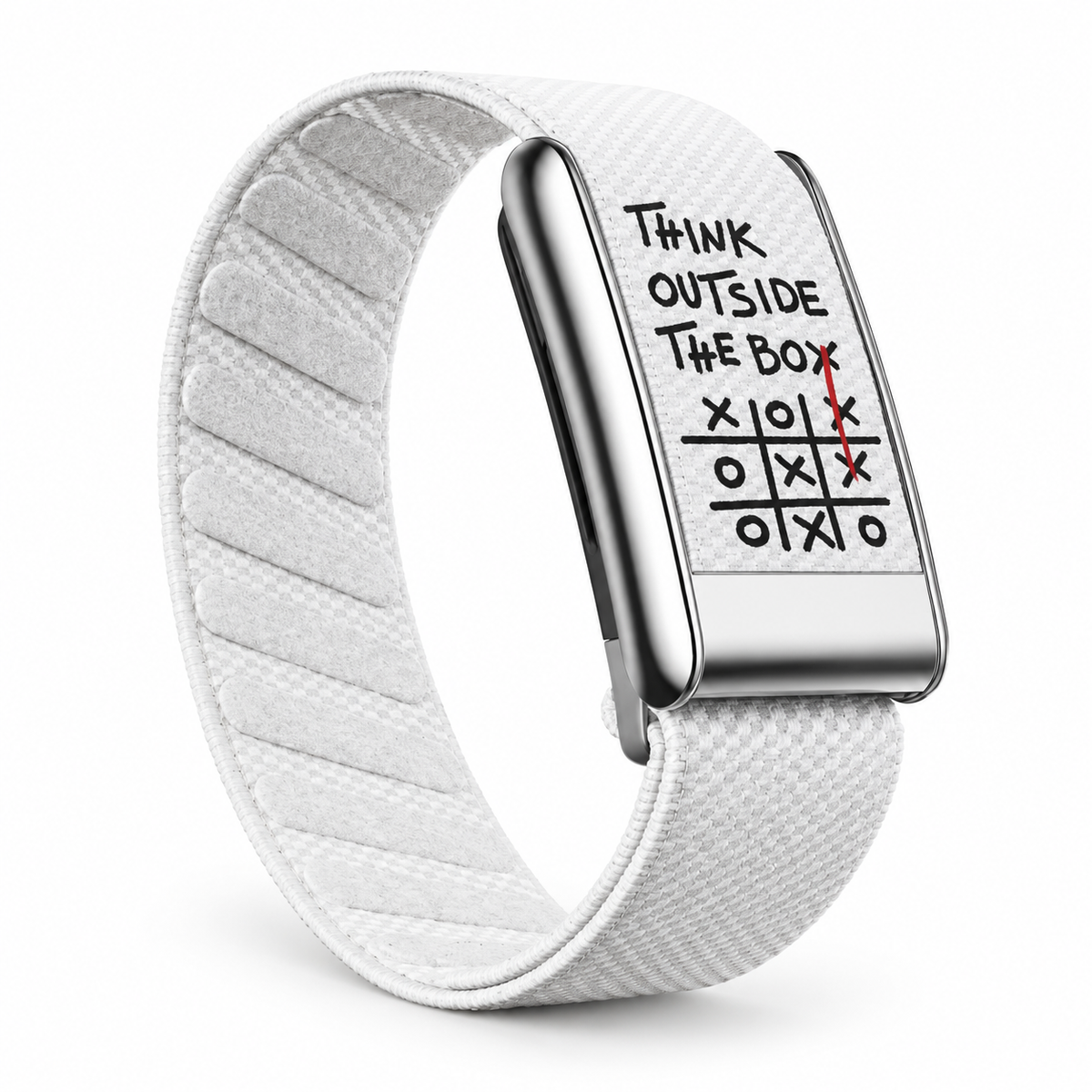 Think Outside the Box Nylon Strap for WHOOP 5.0 & WHOOP MG – White