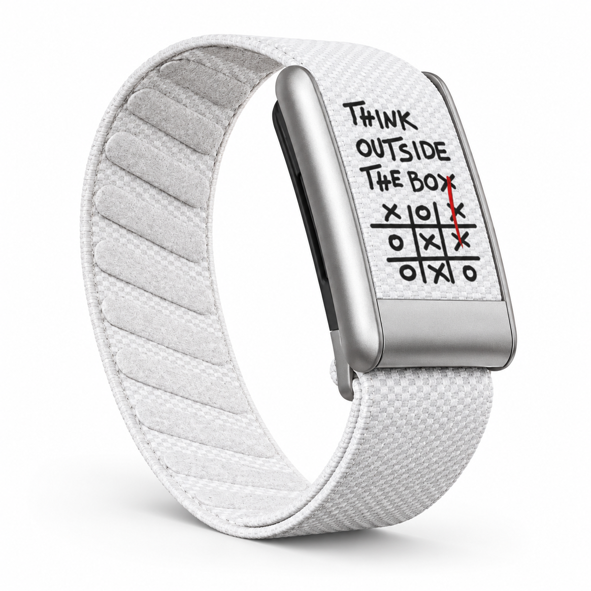 Think Outside the Box Nylon Strap for WHOOP 5.0 & WHOOP MG – White