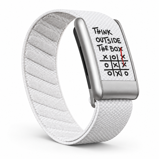 Think Outside the Box Nylon Strap for WHOOP 5.0 & WHOOP MG – White