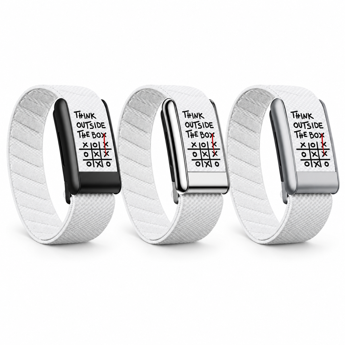 Think Outside the Box Nylon Strap for WHOOP 5.0 & WHOOP MG – White